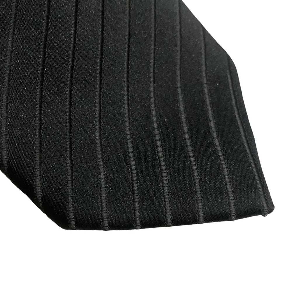 Little Black Tie Striped Obsidian Necktie